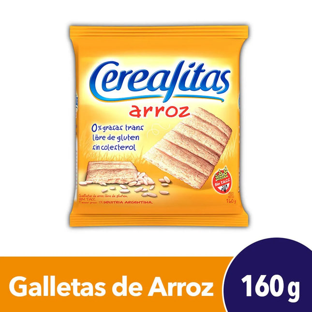 Galletas de Arroz Cerealitas sin gluten Pack x3 160 g – Envio internacional