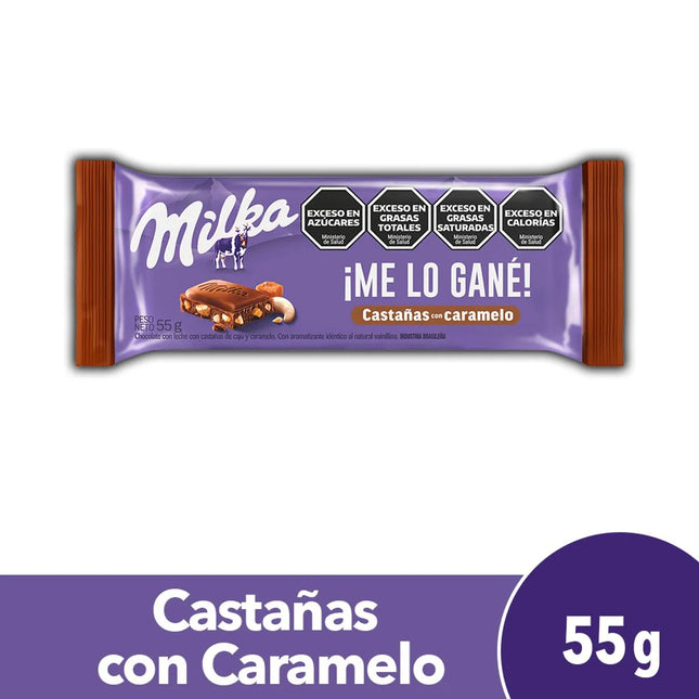 Chocolate with Chestnuts with Milka Caramel, 55 g / 1.94 oz (2 units)