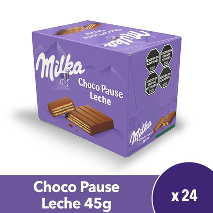 Oblea Chocolate Milka ChocoPause Leche 45 gramos (Caja 24 unidades)