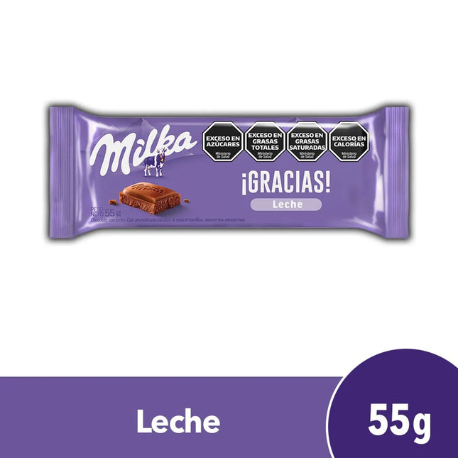 Milka Milk Chocolate, 55 g / 1.94 oz (2 units)