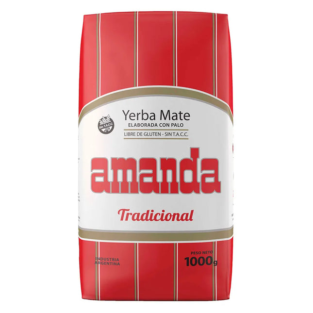 Yerba mate Amanda Tradicional Sin TACC, 1 kg / 35.27 oz