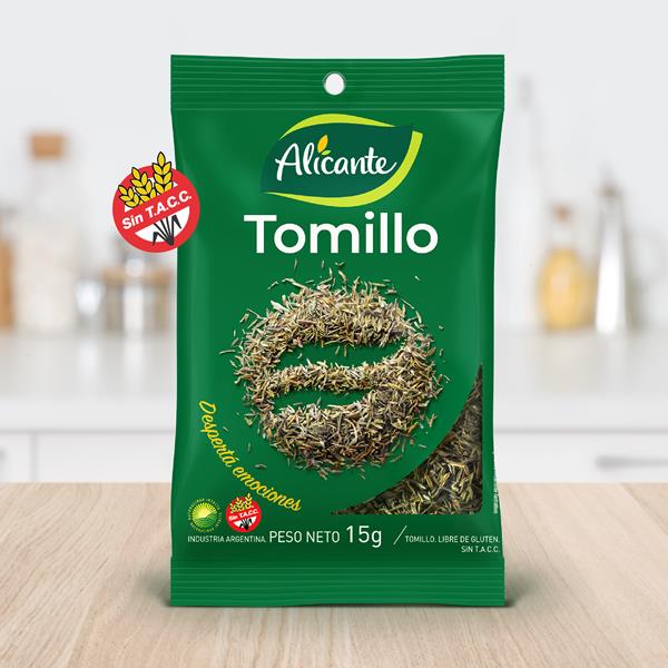 Tomillo Alicante Sin TACC, 15 g / 0,52 oz