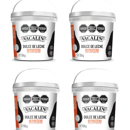 Vacalín Dulce de Leche Repostero 10 kg x4 – Pack panadería profesional – Envío internacional