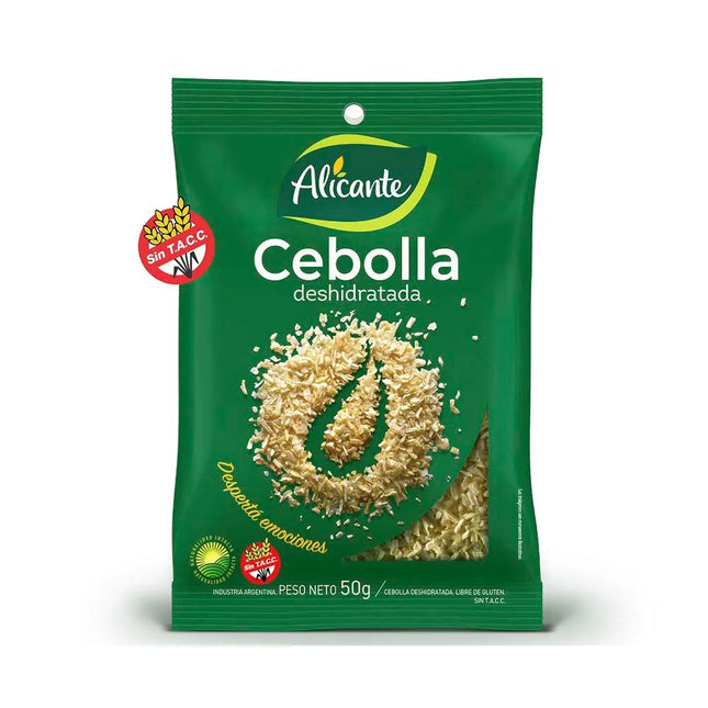 Cebolla Deshidratada Alicante Sin TACC, 50 g / 1,76 oz