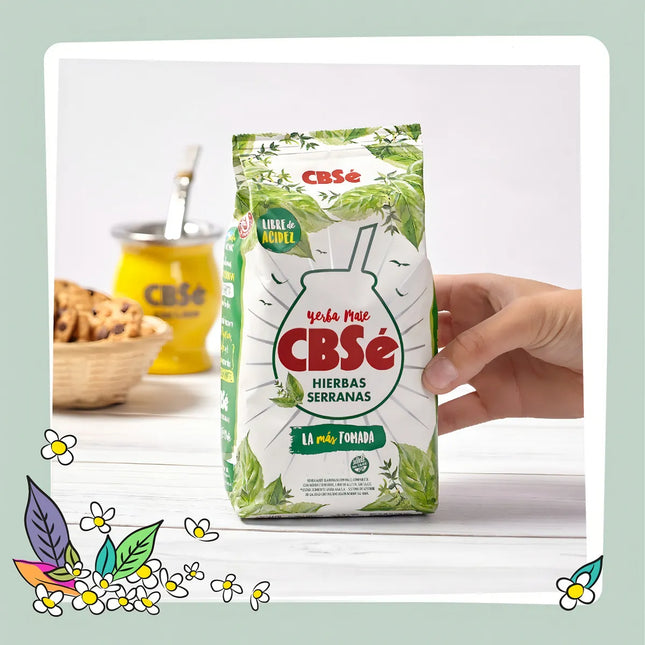Yerba Mate CBSE Hierbas Serranas Sin TACC, 1 kg / 35,27 oz