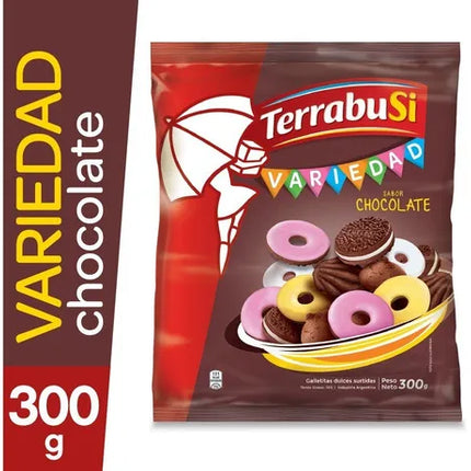 Variety Cookies TerrabuSi Chocolate flavor, 300 g / 10.58 oz