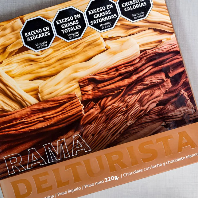 Mixed branch chocolate (Milk chocolate and white chocolate) Del Turista, 110 g / 3.88 oz