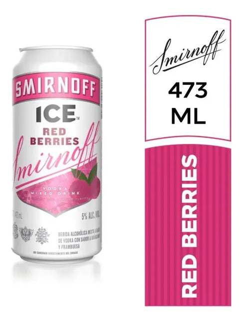 Vodka en Lata Smirnoff Ice Red Berries 473 ml (Pack 6 unidades)