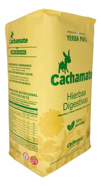 Yerba Cachamate Herbal Blend, 500g / 17.63oz (Yellow Pack)