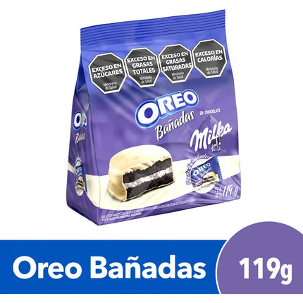 Galletitas Oreo bañadas en chocolate blanco Milka 119 g – Envío internacional