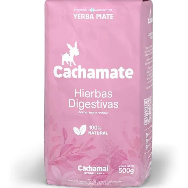 Yerba Cachamate Herbal Blend, 500g / 17.63oz (Pink Package)