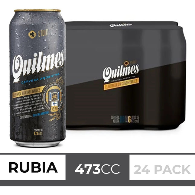 Cerveza Quilmes Stout Pack x6 Latas 473 ml – Envío internacional