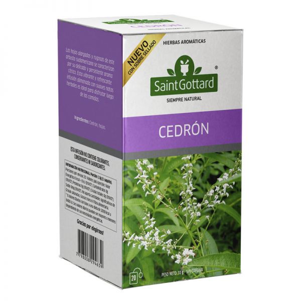 Te de Cedrón Saint Gottard, 30 g / 1,05 oz (Caja de 20 saquitos)