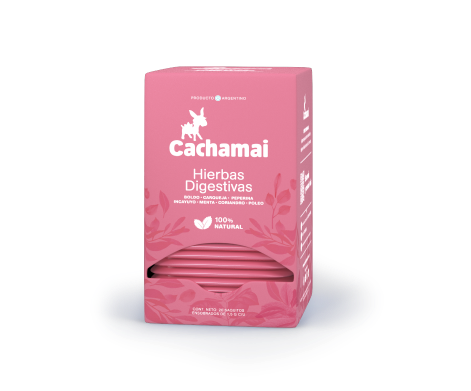 Té de Hierbas Digestivas Cachamai, 1,5 g / 0,05 oz (Caja de 20 saquitos)
