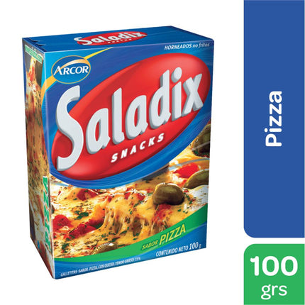 Saladix sabor Pizza, 100 g / 3,52 oz (Paquete de 3)