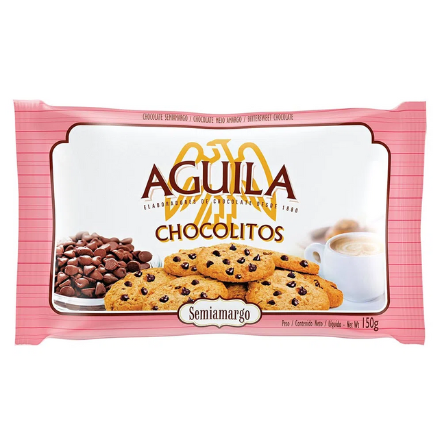 Semisweet Chocolate Chips Chocolitos Aguila, 150 g / 5.29 oz
