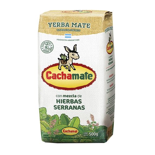 Yerba mate Hierbas Serranas Cachamate (White), 500 g / 17.63 oz