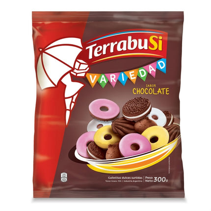 Variety Cookies TerrabuSi Chocolate flavor, 300 g / 10.58 oz
