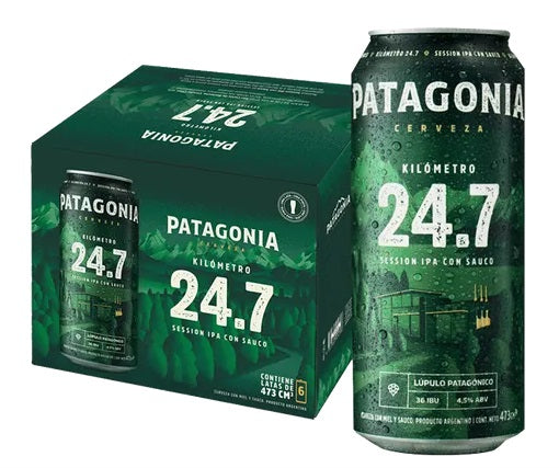 Patagonia Beer 24.7 473 ml / 99.88 oz (Pack of 6)