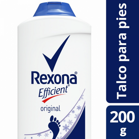 Polvo desodorante Rexona Efficient Original Pédico, 200 g / 7,05 oz