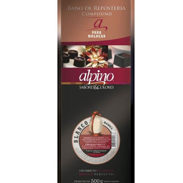 Alpine White Molding Chocolate, 500 g / 17.63 oz