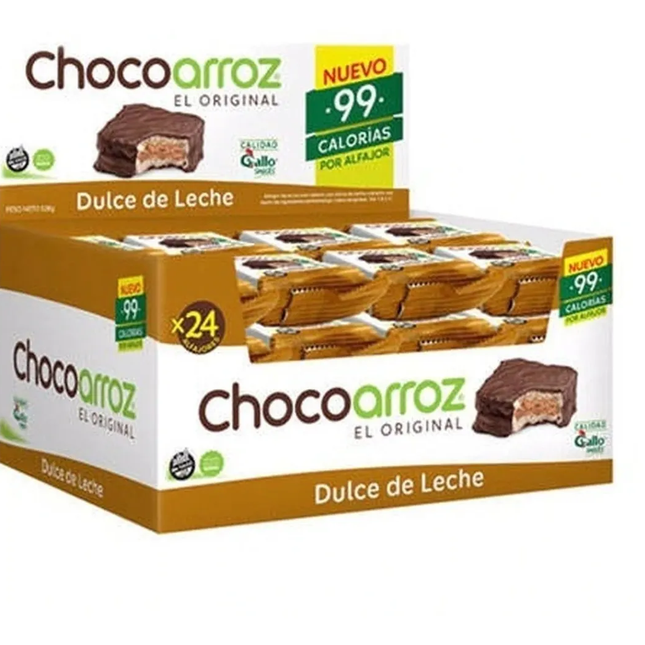 Gluten-Free Dulce de Leche Alfajor made with puffed rice, 25 g