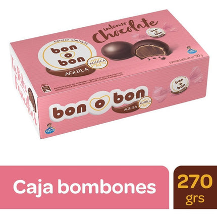 Bon o Bon Aguila Arcor Intense Chocolate Box, 270 g / 9.52 oz (Box of 18 units)