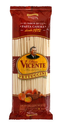 Fideos Fettuccini al Huevo Don Vicente, 500 g / 17,63 oz