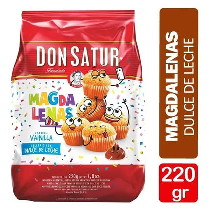 Vanilla muffins filled with dulce de leche Don satur, 220 g / 7.76 oz