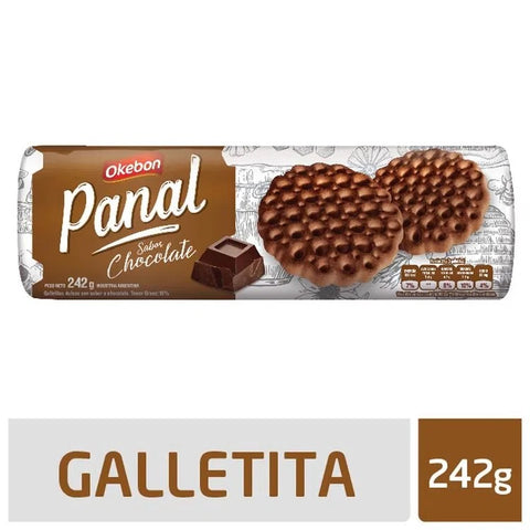 Galletitas Panal sabor Chocolate Okebon, 242 g / 8,53 oz