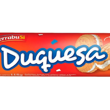 TerrabuSi Duchess Stuffed Vanilla Cookies, 115 g / 4.05 oz (Pack of 3)