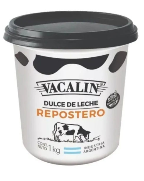 Vacalin Dulce de Leche Repostero, Pastry 4 kg, 8.8 lb plastic bin