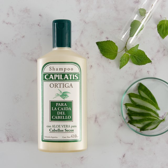 Shampoo Para la caida del Cabello Capilatis Ortiga (Cabellos secos), 410 cc / 14,46 oz