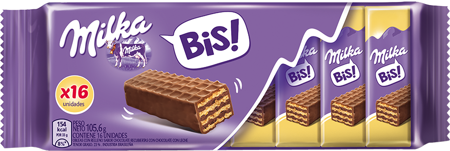 Milka Chocolate Dipped BIS Wafer, 105.6 g / 3.72 oz (Contains 16 units