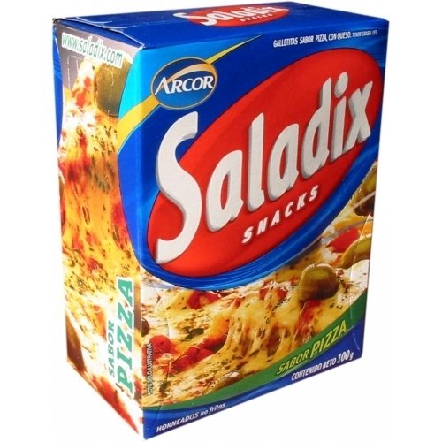 Saladix sabor Pizza, 100 g / 3,52 oz (Paquete de 3)