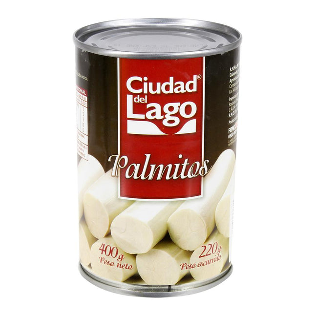 Cuidad del Lago Whole Palm Hearts, 400 gr / 14.10 oz (Net Weight)