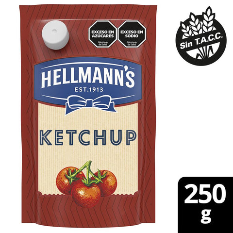 Ketchup Hellmans Sin TACC, 250 g / 8,81 oz