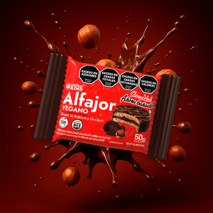 Alfajor Vegano ChocoNut – Bañado en chocolate (50g) x18 unidades