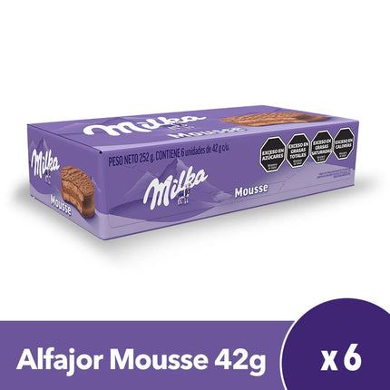 Alfajor Milka Mousse Triple, 55 g (Pack of 4 units)