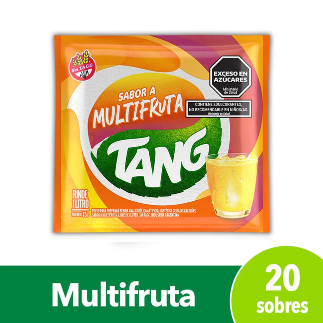 Jugo en polvo Mix Multi Fruta Tang, 15 g / 0.52 oz (Caja de 20 unidades)