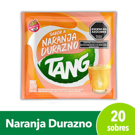 Jugo en polvo Naranja y Duranzo Tang, 15 g / 0.52 oz (Caja de 20 unidades)