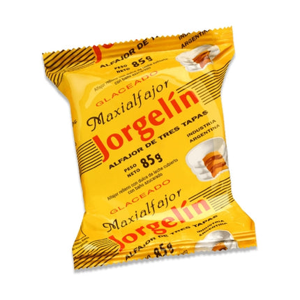 Alfajor Jorgelin Triple Glaseado con Dulce de Leche, 85 g / 2.99 oz (pack of 6)