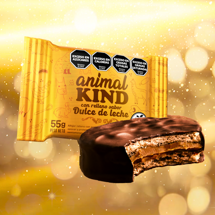 Alfajor Vegano de Dulce de Leche – Bañado en chocolate x18 unidades 55g