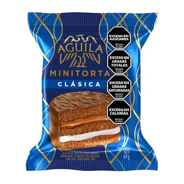 Alfajor Aguila Triple Minitorta Clasico, 69 g / 2.43 oz (Original box of 21)