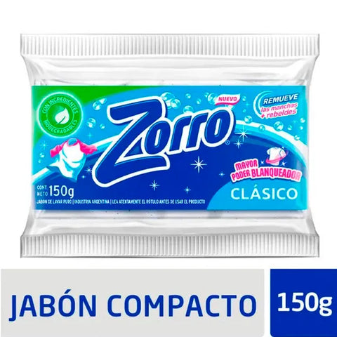 Jabon en pan Clásico Zorro, 150 g / 5,29 oz