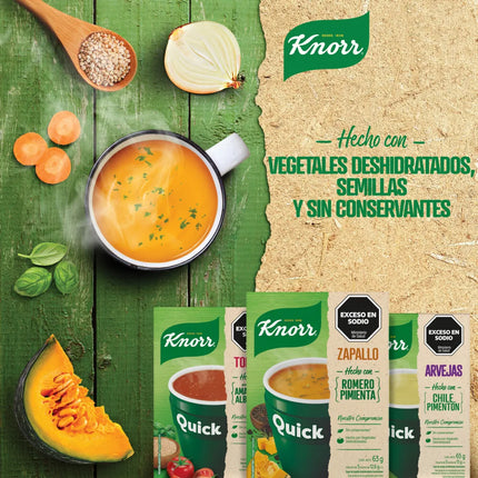 Sopa Instantánea Knorr Quick Zapallo Romero 5 Ud. 63 g