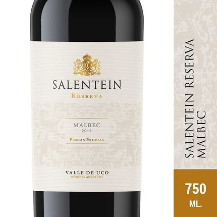 Vino Tinto Salentein Reserva Malbec, 750 ml / 25.36 oz
