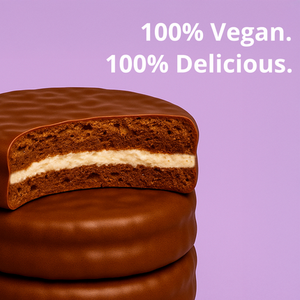 Alfajor Vegano Manteca de Maní – Bañado en chocolate x18 unidades 50g