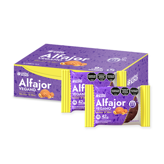 Alfajor Vegano de Manteca de Maní sin Baño – Caja x18 | Click & Foods – Envío Mundial