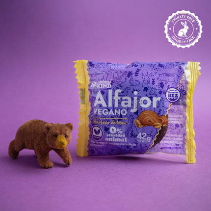 Alfajor Vegano Manteca de Maní – Sin baño de chocolate x18 unidades 45g